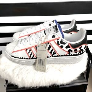 NWT ADIDAS ORIGINALS SUPERSTAR OT TECH GW0523 WHITE SIZE 9.5 RICH MNISI